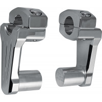 PIVOTING HANDLEBAR RISER CHROME 2