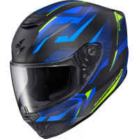 EXO-R330 FULL FACE HELMET SAGA BLACK/BLUE/HI-VIS 2X