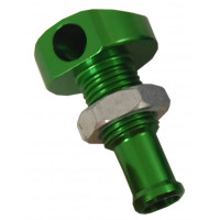 BILLET THRU-HULL WATER FITTING GREEN 3/8