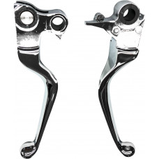 SMOOTH LEVER SET CHROME BT 07-16 EXCEPT FLT 08-UP