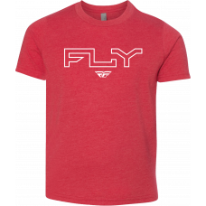 YOUTH FLY EDGE TEE RED YL