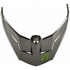 MD-74 VISOR W/SCREWS STRIKER BLK/SILVER/GREEN METAL