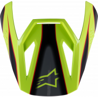 SM3 YOUTH FRAY VISOR RED/YELLOW FLUO/BLACK GLOSSY
