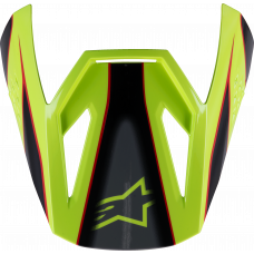 SM3 YOUTH FRAY VISOR RED/YELLOW FLUO/BLACK GLOSSY