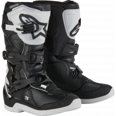 TECH 3S YOUTH BOOTS WHITE/BLACK SZ 2