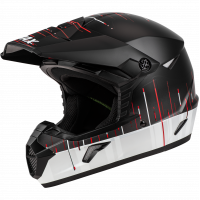 MX-46 FREQUENCY OFF-ROAD HELMET MATTE BLACK/WHITE 2X