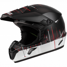 MX-46 FREQUENCY OFF-ROAD HELMET MATTE BLACK/WHITE 2X