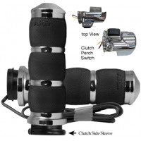 AIR CUSHION FBW HEATED GRIPS 15-UP FLTR CHROME
