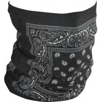 MOTLEY TUBE FLEECE LINED BLACK PAISLEY