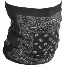 MOTLEY TUBE FLEECE LINED BLACK PAISLEY