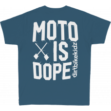 MOTO IS DOPE YOUTH TEE LAGOON BLUE YL