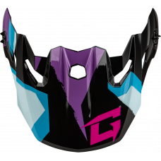 MX-96 SPLINTER VISOR W/SCREWS BLACK/PURPLE/BLUE