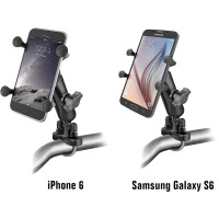 HANDLEBAR RAIL MOUNT W/U-BOLT BASE & X-GRIP CRADLE