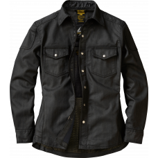 COVERT WOMENS WAX RIDING SHIRT BLACK LG