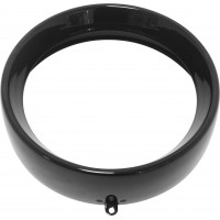 FRENCHED HEADLIGHT TRIM RING BLACK 7 TAB STYLE