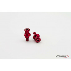 SWINGARM SPOOLS HI-TECH 10MM RED 2/PK