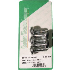 REAR BRAKE ROTOR TORX TORX BUTTONHEAD 92-UP CAST