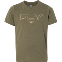 YOUTH FLY EDGE TEE MILITARY GREEN YL