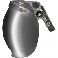 BUBBLE SHIELD 3-SNAP FLIP-UP SILVER IRIDIUM UNIVERSAL