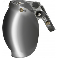 BUBBLE SHIELD 3-SNAP FLIP-UP SILVER IRIDIUM UNIVERSAL