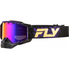 ZONE SNOW GOGGLE PUR/TAN W/PUR MIR/AMBER LENS