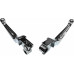 SMOOTH LEVER SET CHROME BT 07-16 EXCEPT FLT 08-UP