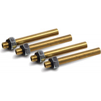REPLACEMENT 6MM SHORT BRASS ADAPTERS 4/PK