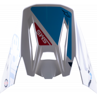 S-M5 ACTION VISOR WHITE/CYAN/BLUE