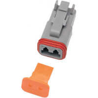 2-WIRE GREY DEUTSCH PLUG & WDGLCK HD# 72132-94GY 2-WIRE GREY DEUTSCH PLUG & WDGLCK HD# 72132-94GY
