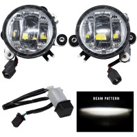 LED FOG LIGHT KIT CHROME CLEAR LENS HON