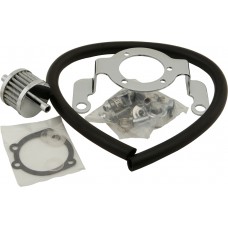 COMPLETE MNT KIT BREATHER HOSE CHROME BIGTWIN 93-17 NON-TBW