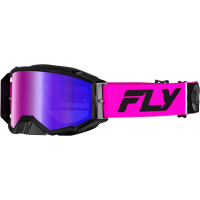 ZONE PRO GOGGLE PINK/BLACK W/ IRIDESCENT RED MIR/SMK LENS