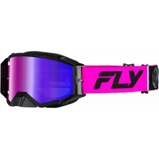 ZONE PRO GOGGLE PINK/BLACK W/ IRIDESCENT RED MIR/SMK LENS