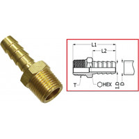 1/4 PIPE TO 1/4 HOSE BARB FITT