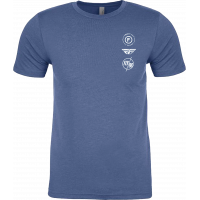 FLY ATOM TEE COOL BLUE HEATHER 2X