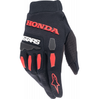 HONDA FULL BORE GLOVES BLACK/BRIGHT RED 3X