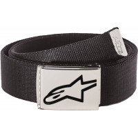 AGELESS WEB BELT BLACK CHROME