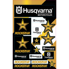 HUSQVARNA RACING DECAL HUS RACING DECAL SHEET