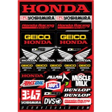 TEAM GEICO HONDA DECAL SHEET 12