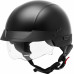 HH-75 HALF HELMET MATTE BLACK LG