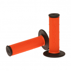 DUAL COMPOUND GRIPS ORANGE WITH BLACK ENDS DUAL COMPOUND GRIPS ORANGE WITH BLACK ENDS