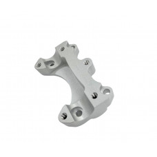 HANDLEBAR RISERS SILVER W/RAM BALL TRI