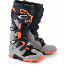 TECH 7 ENDURO BLK/WARM GRY/ORANGE FLUO 10