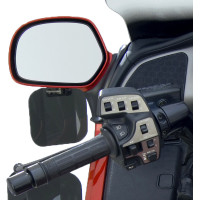 WING DEFLECTORS MIRROR MOUNT DARK SMOKE