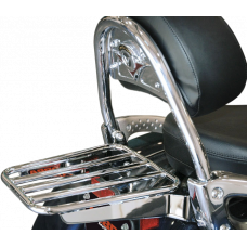 SOLO LUGGAGE RACK TUBE CHROME FITS OEM BACKREST KAW VN1600D