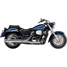 SLIP ON W/SCALLOPED TIP CHROME YAM V-STAR 1300 07-18