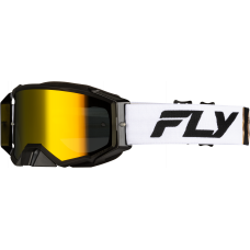 ZONE PRO GOGGLE WHITE/BLK/GOLD W/ GOLD MIRROR/SMOKE LENS