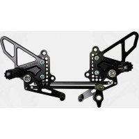 REAR SET COMPLETE BLK DUC REAR SET COMPLETE BLK DUC