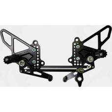 REAR SET COMPLETE BLK DUC