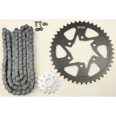 SPROCKET/CHAIN KIT STL/STL 15/45T SIL SX3 520-112L BLK